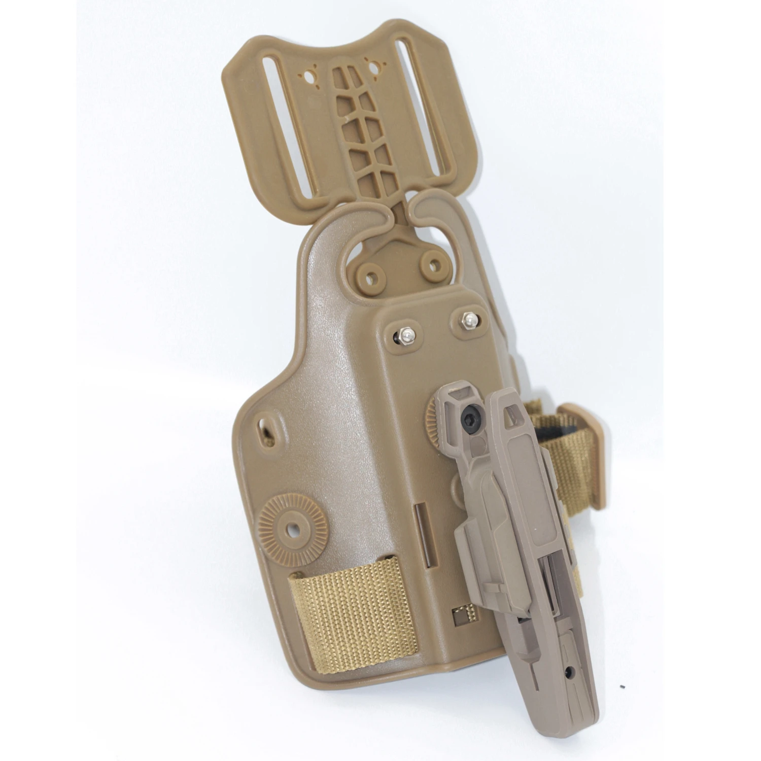 LEF Funda táctica para pistola con riel Picatinny cintura y muslo