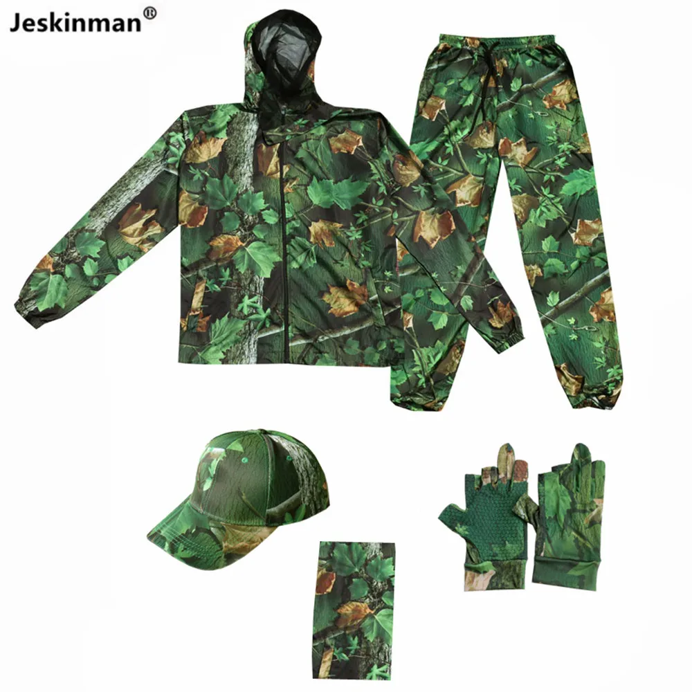 Traje camuflaje biónico antimosquitos ligero para pesca de verano - imagen 5