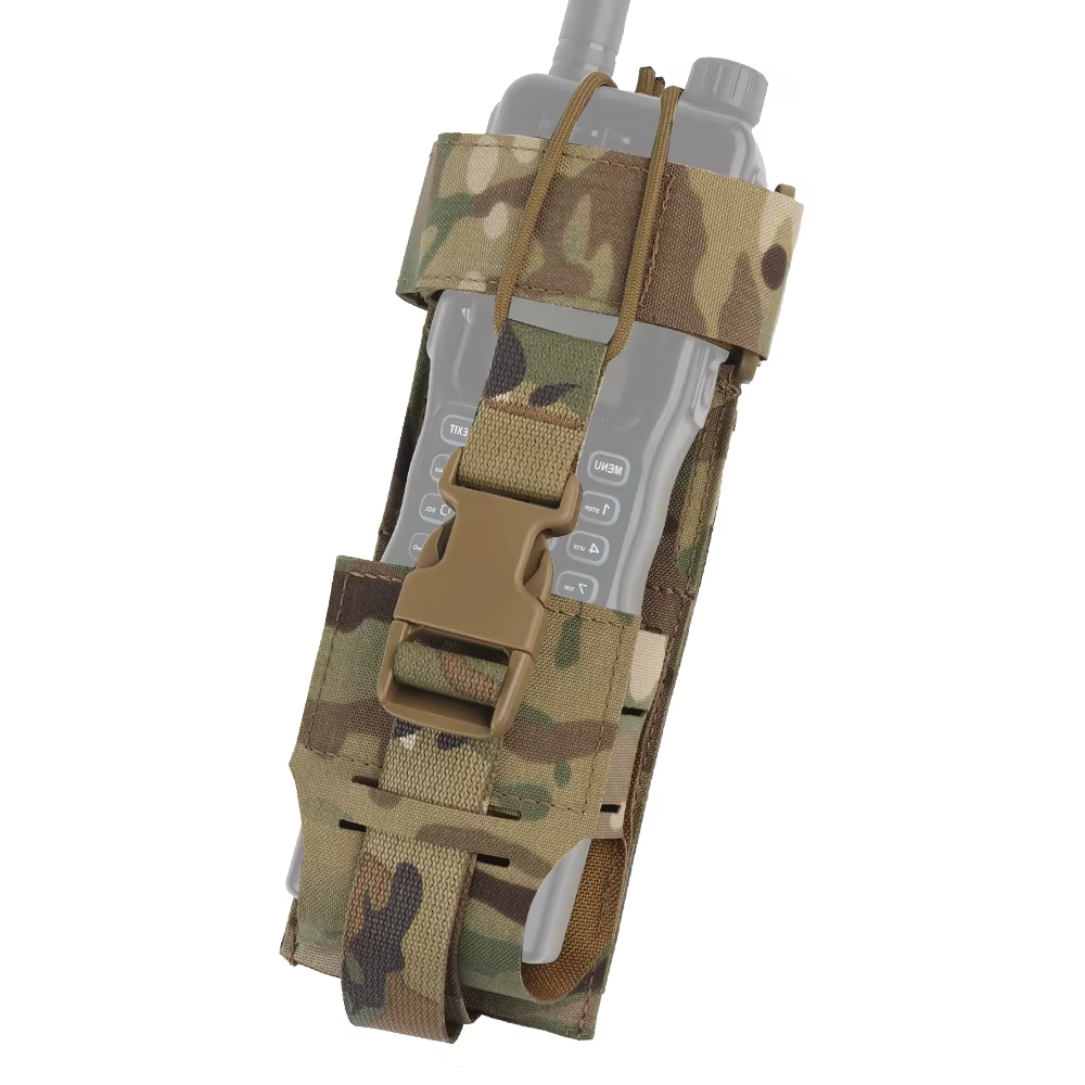 Bolsa radio MOLLE ligera universal para caza airsoft táctico - imagen 2