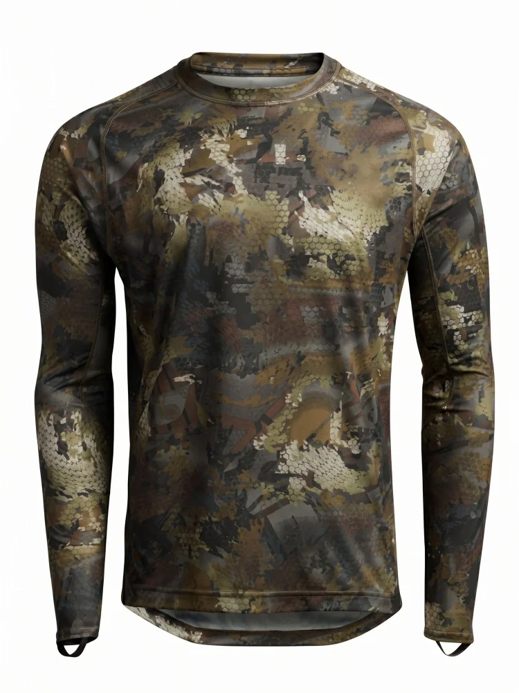 Camiseta térmica manga larga caza y pesca camuflaje secado rápido - imagen 4