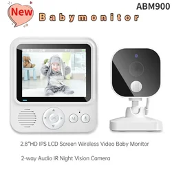 Monitor de bebé ABM900 inalámbrico con pantalla IPS y visión nocturna