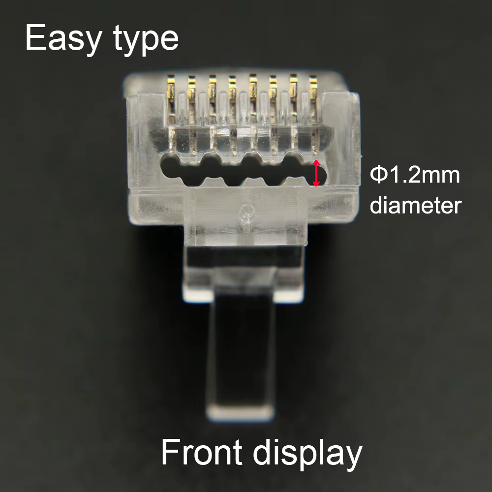 Conector RJ45 Cat6a blindado 8P8C STP FTP/SFTP para red modular - imagen 5