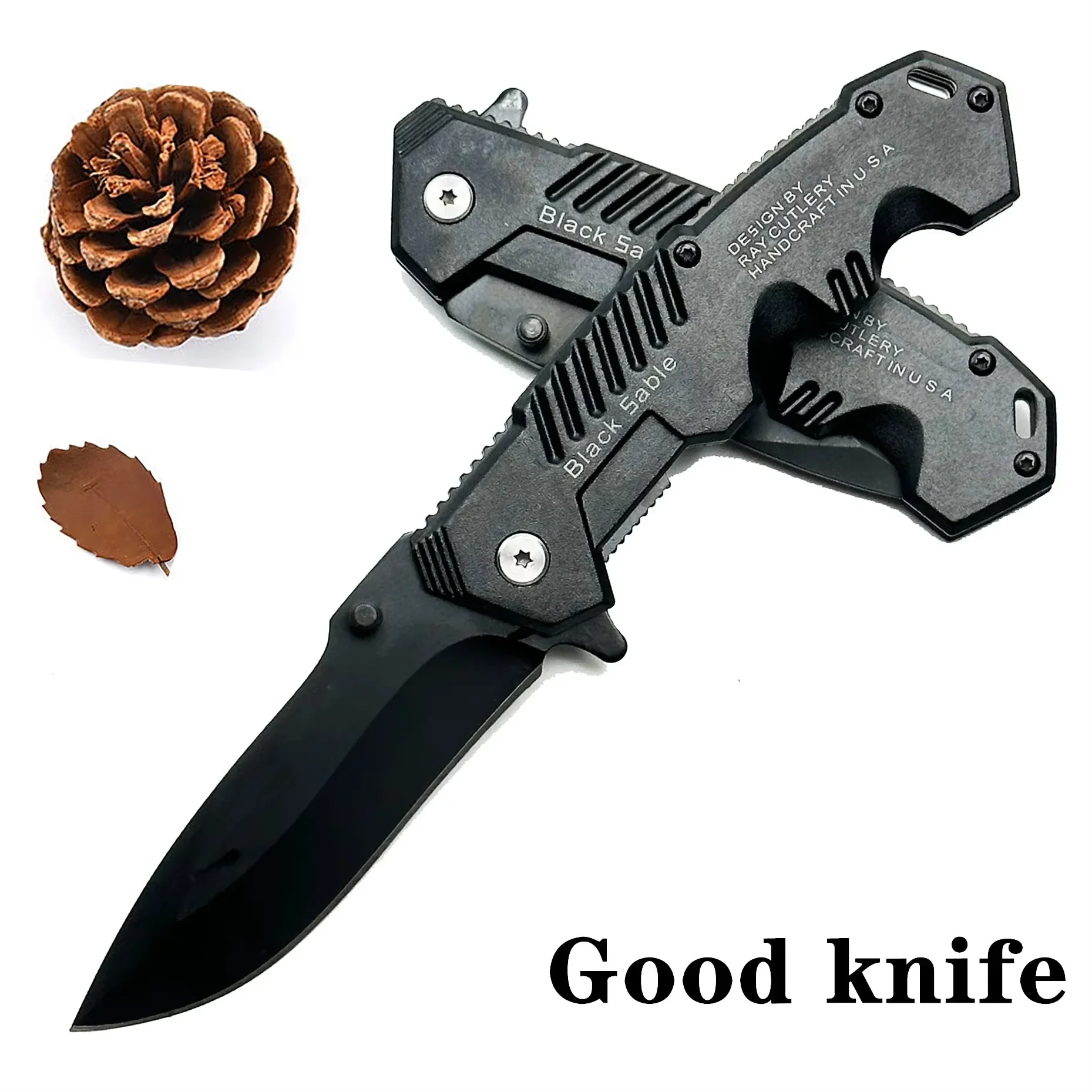 Cuchillo de supervivencia plegable en formato de bolsillo