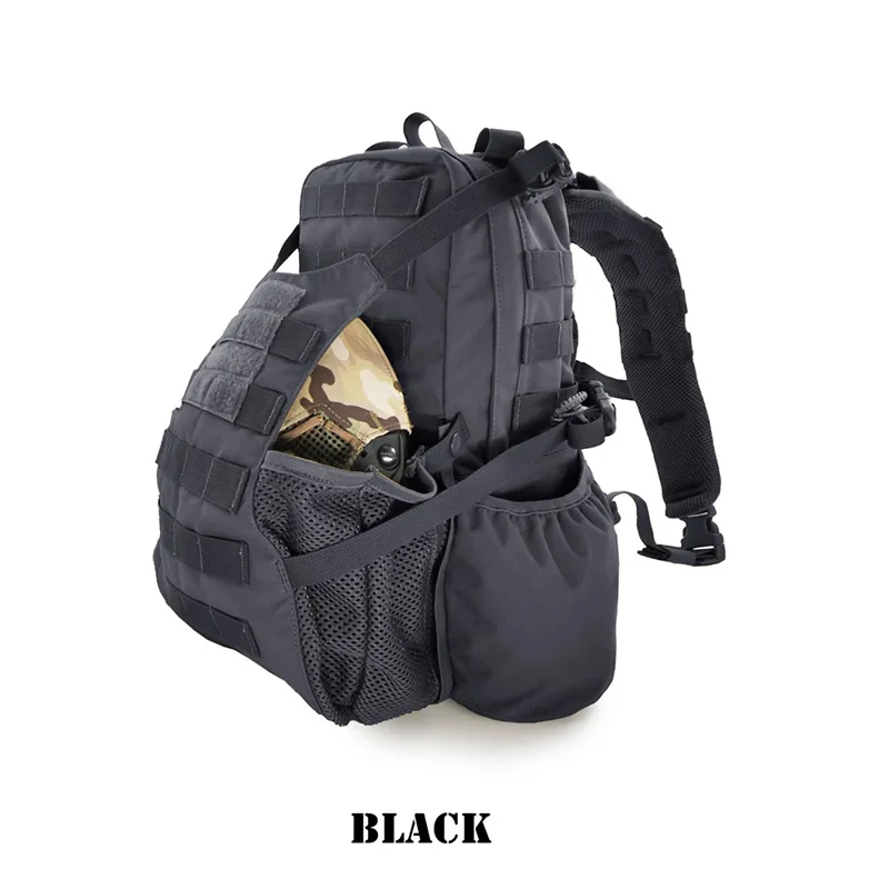 Mochila táctica de nailon 500D con soporte para casco y bolsa de agua - imagen 4