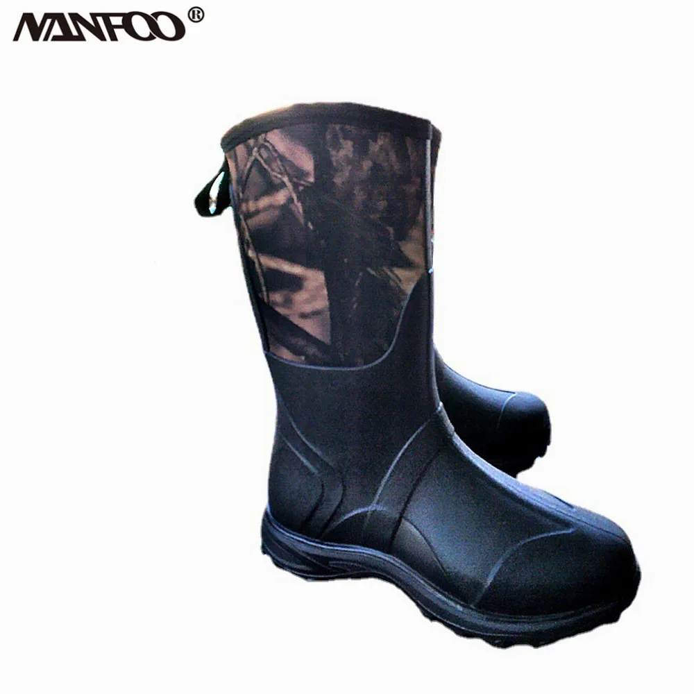 Botas de lluvia altas impermeables de neopreno antideslizantes - imagen 2