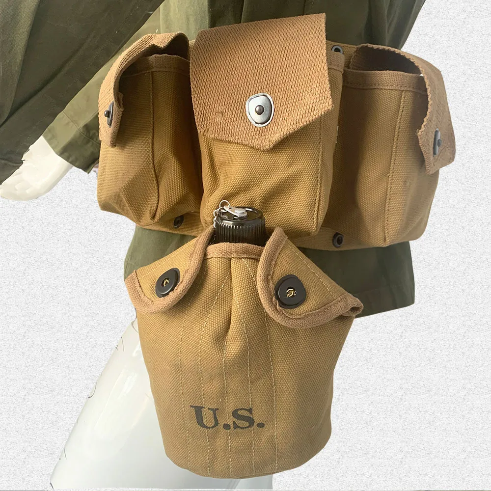 Mochila militar M36 lona WW2 réplica histórica - imagen 4