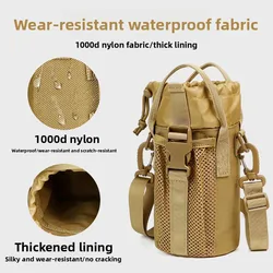 Bolsa táctica impermeable para botella de agua y teléfono cruzada