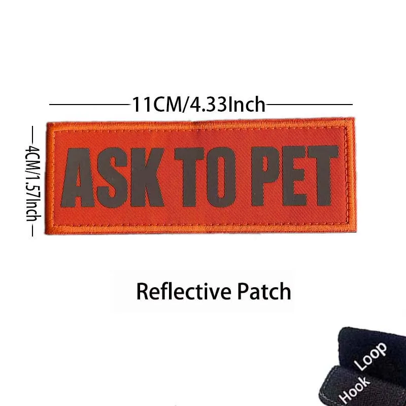Parche táctico bordado para perro de apoyo emocional IR reflectante - imagen 5