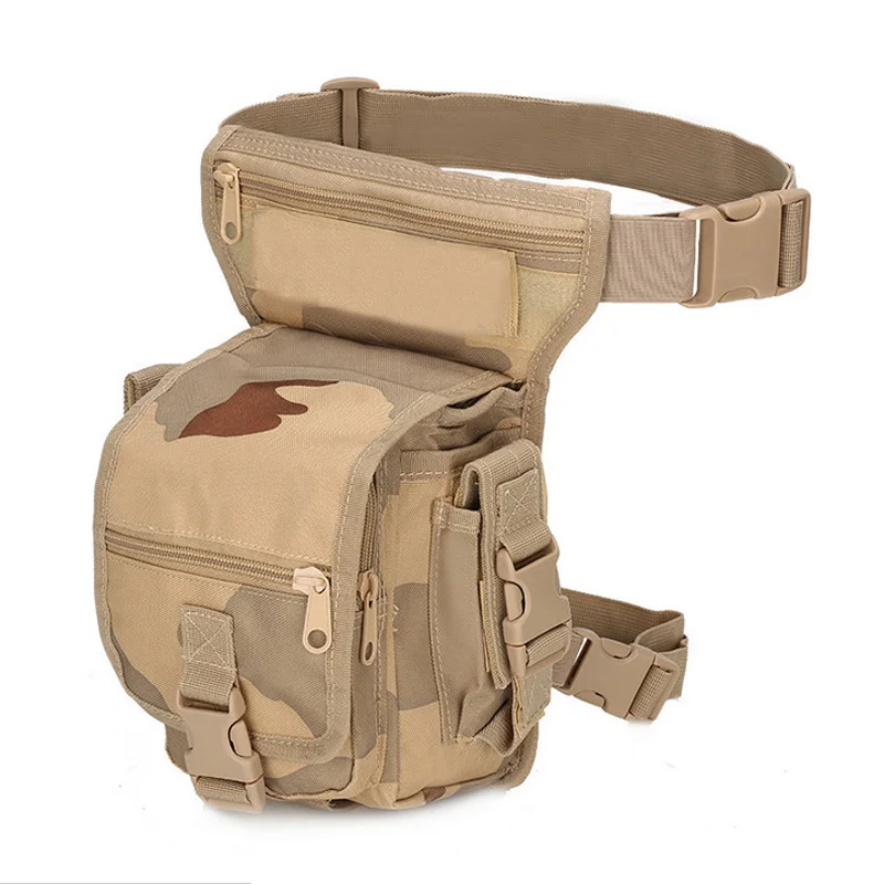 Riñonera táctica Molle para pierna – Bolsa caza senderismo ajustable - imagen 3