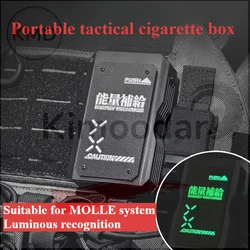 Caja táctica para cigarrillos MOLLE con tapa deslizante