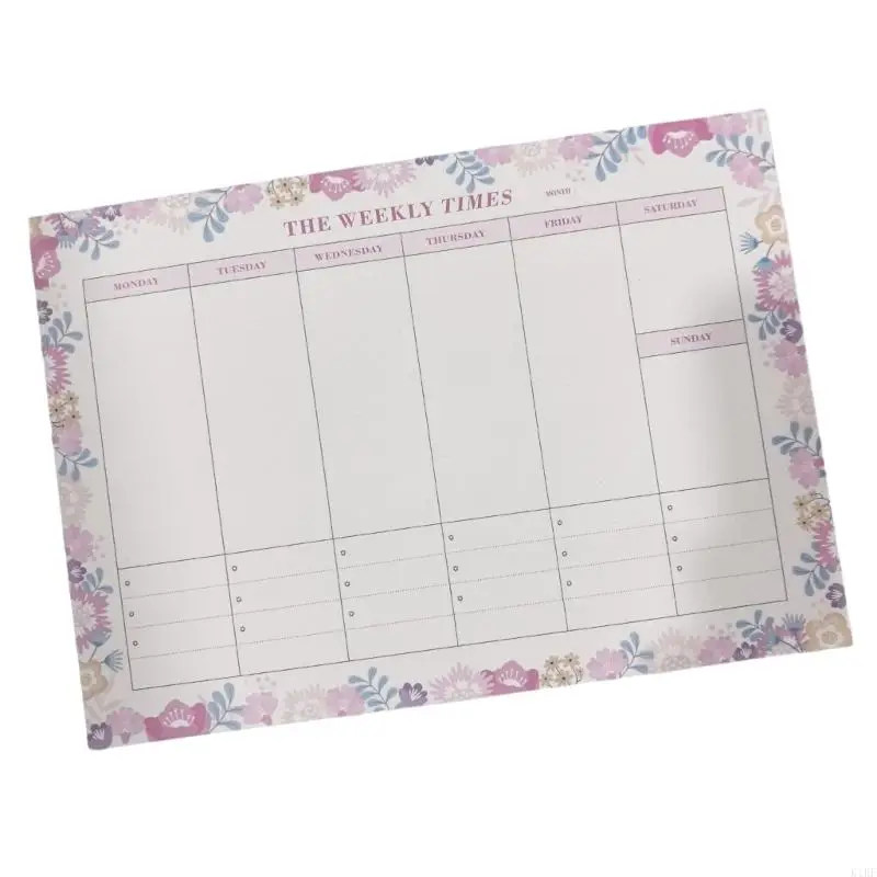 Libreta táctica bloc notas semanal en forma lágrima para horarios - imagen 2