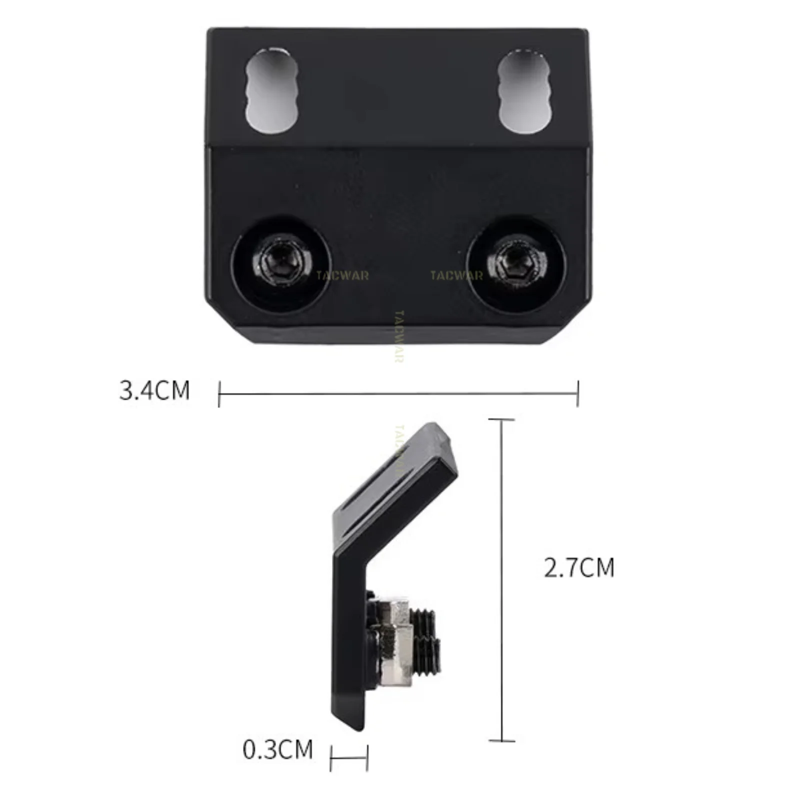 Offset Scout soporte para linterna táctica M-LOK metálico de riel - imagen 2