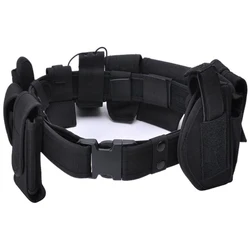 Cinturón táctico utilitario policial con bolsa – Ajustable para servicio