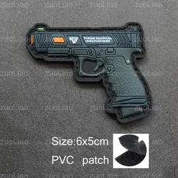 Brazalete táctico de silicona PVC 3D versión Q - insignias para casco