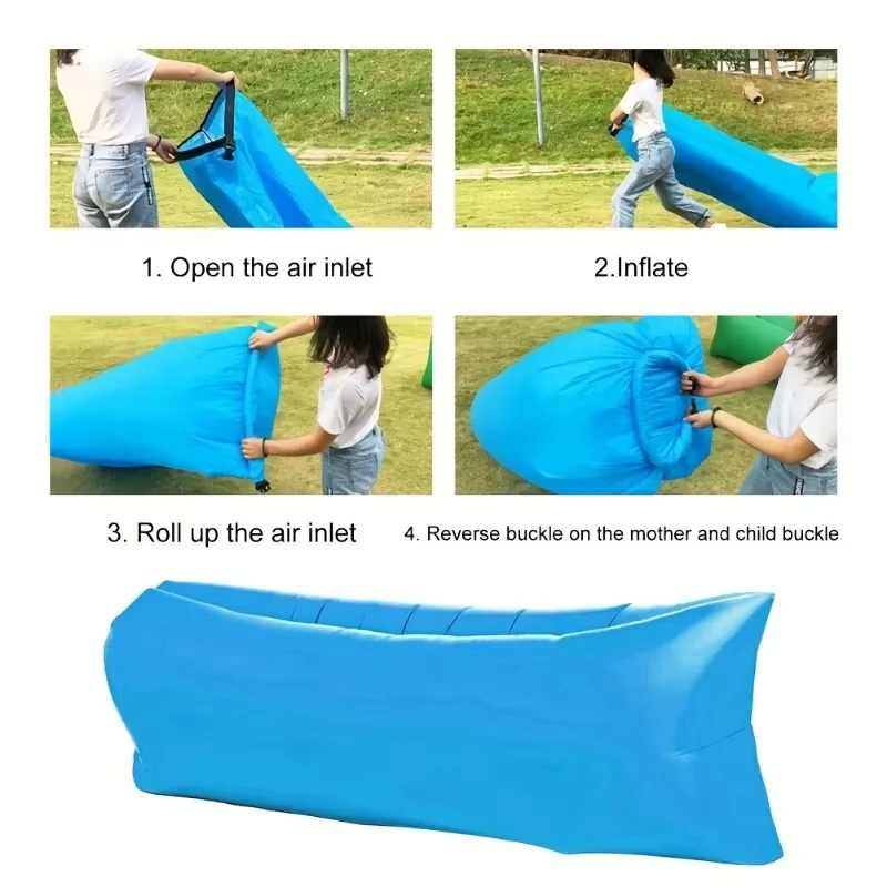 DIZETION Sillón inflable para camping - sofá portátil de festivales - imagen 3