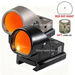 Mira táctica SR de punto rojo ajustable para caza y airsoft