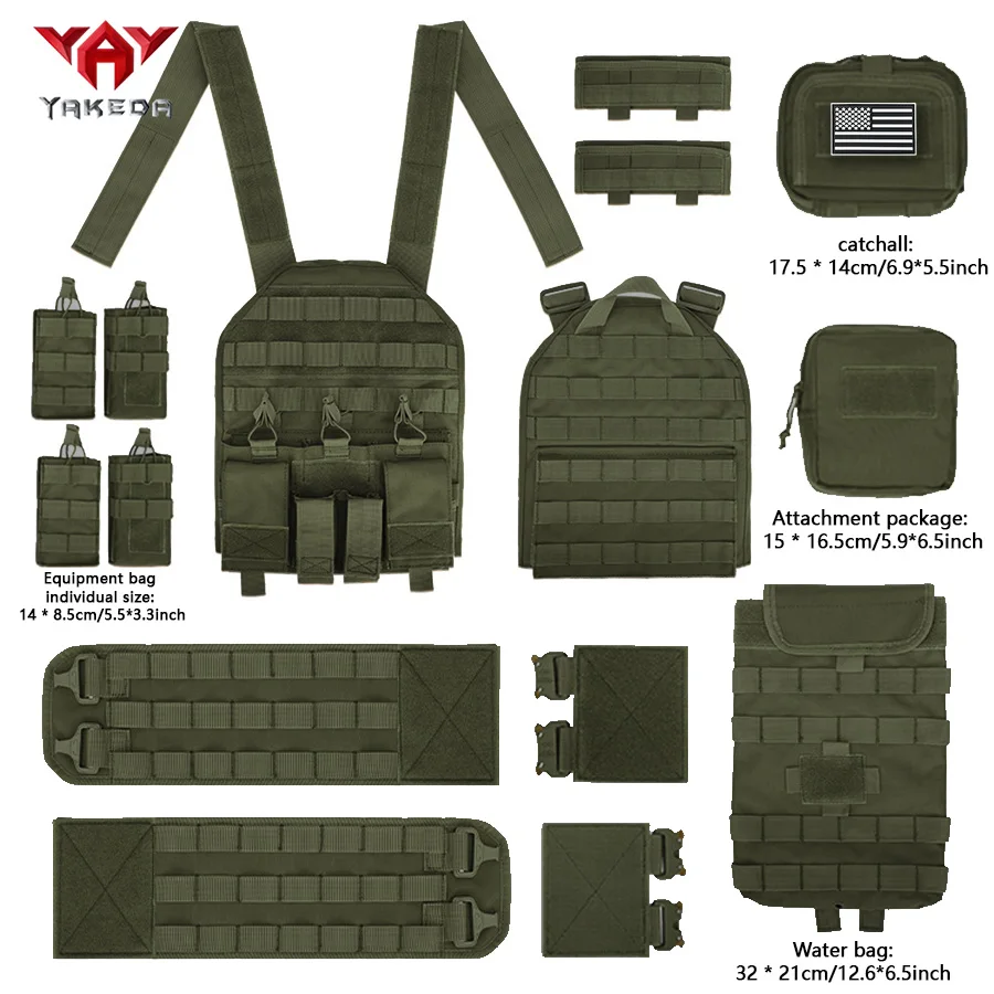 YAKEDA chaleco MOLLE multifuncional para exteriores con hebilla - imagen 2