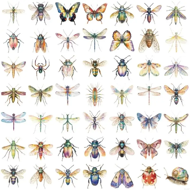 Pack pegatinas graffiti acuarela insecto para equipaje - imagen 2