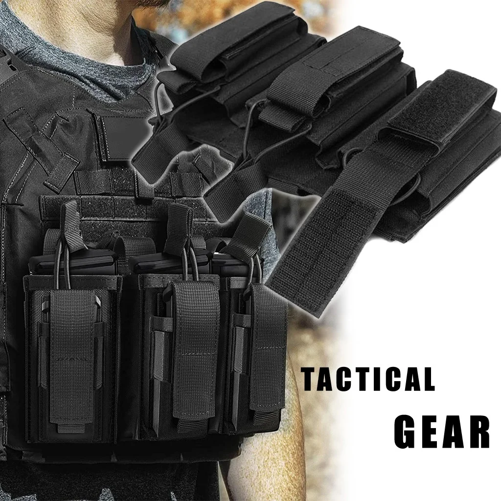 Bolsa de cargadores MOLLE con clip táctico para Airsoft y Paintball - imagen 5