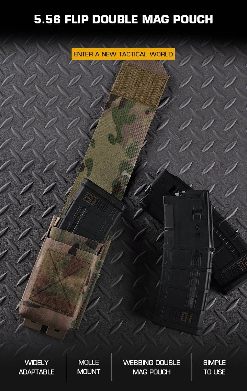 Bolsa doble táctica para cargadores 5.56