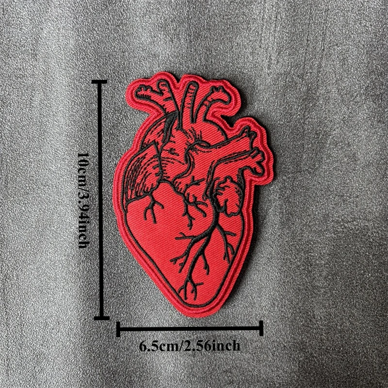 Parche táctico bordado corazón gancho y bucle MOLLE - imagen 3