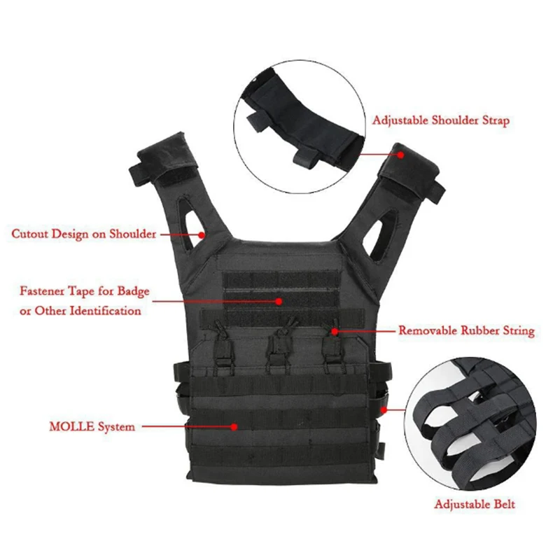 Chaleco camuflaje vista lateral