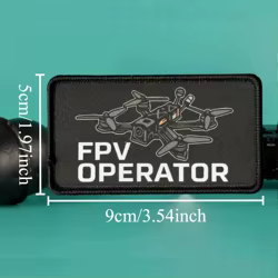 Parche táctico moral FPV con velcro para ropa y mochila militar