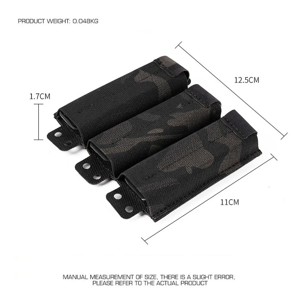 Bolsa táctica portacargadores multiusos para pistola, panel frontal