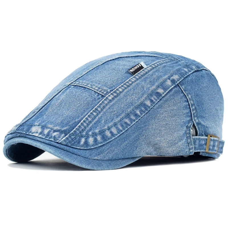 Boina vaquera vintage desgastada lavada con visera ajustable - imagen 4