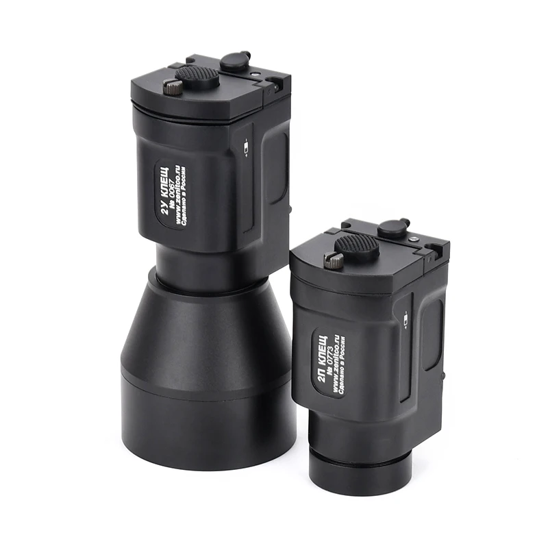 WADSN Linterna táctica rifle Airsoft metálica con luz estroboscópica - imagen 2