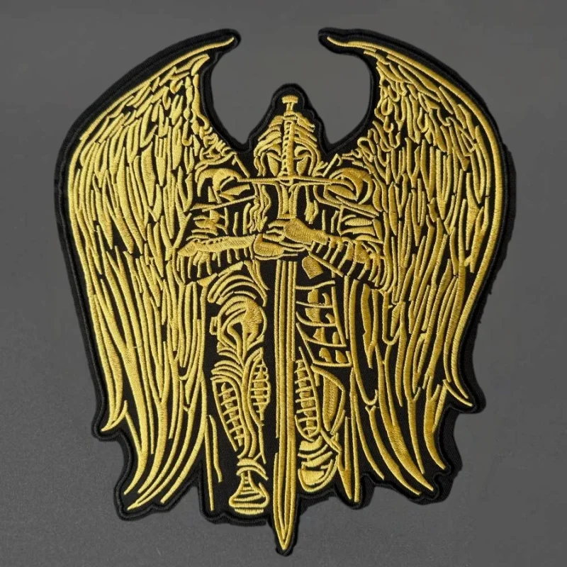 Parche táctico bordado Arcángel Miguel insignia caballero con espada - imagen 5