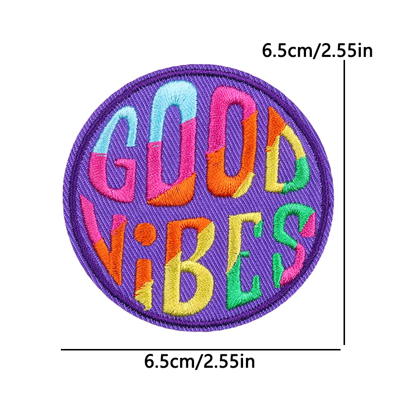 Apliques de letras coloridas bordadas – Parches termoadhesivos para ropa - imagen 2