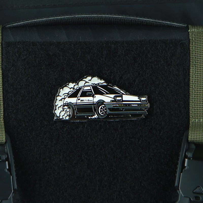 Takumi Fujiwara parche táctico Initial D AE86 para mochila y ropa