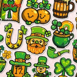 Parche termoadhesivo bordado trébol San Patricio para chaquetas