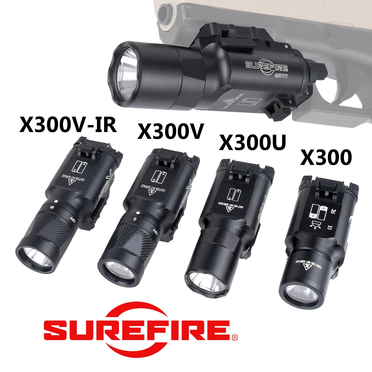 SureFire X300 Ultra linterna táctica con interruptor dual para rail