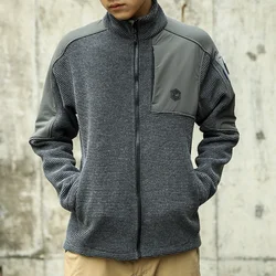 Emersongear chaqueta táctica polar gris forro cálido cortavientos