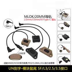 SureFire interruptor remoto de presión con cable para M300/M600