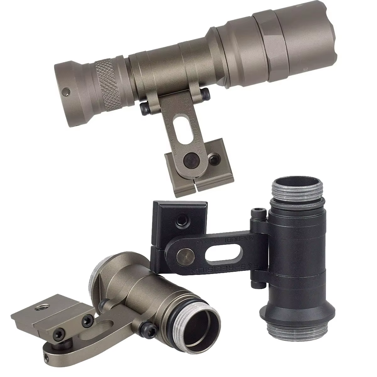 Surefire M300 soporte linterna casco táctico FAST MICH riel de arco - imagen 3