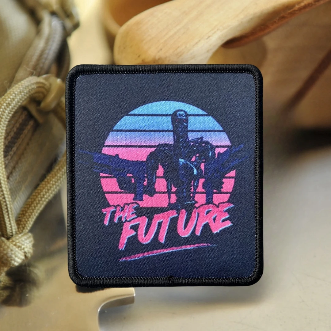 Parche táctico Bienvenido al Futuro – Insignia moral con velcro - imagen 4