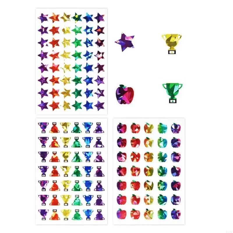Pegatina táctica de estrella colorida con tarjeta recompensas infantil - imagen 2