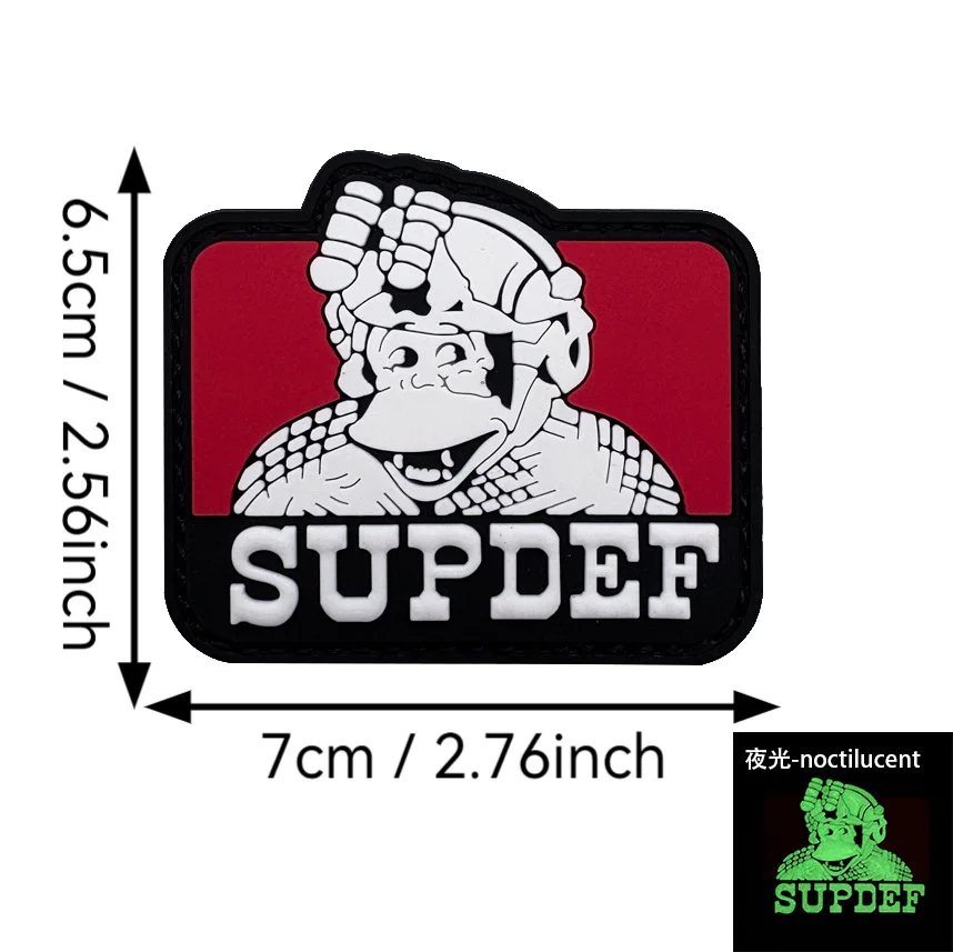 SupDef Parche moral PVC gorila táctico – Equipamiento militar