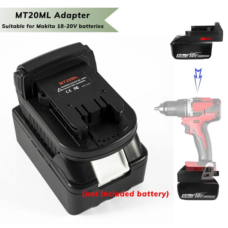 MT20ML: Adaptador para baterías Makita 18V (BL1830/40/50/60 y B)