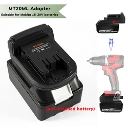 MT20ML: Adaptador para baterías Makita 18V (BL1830/40/50/60 y B)