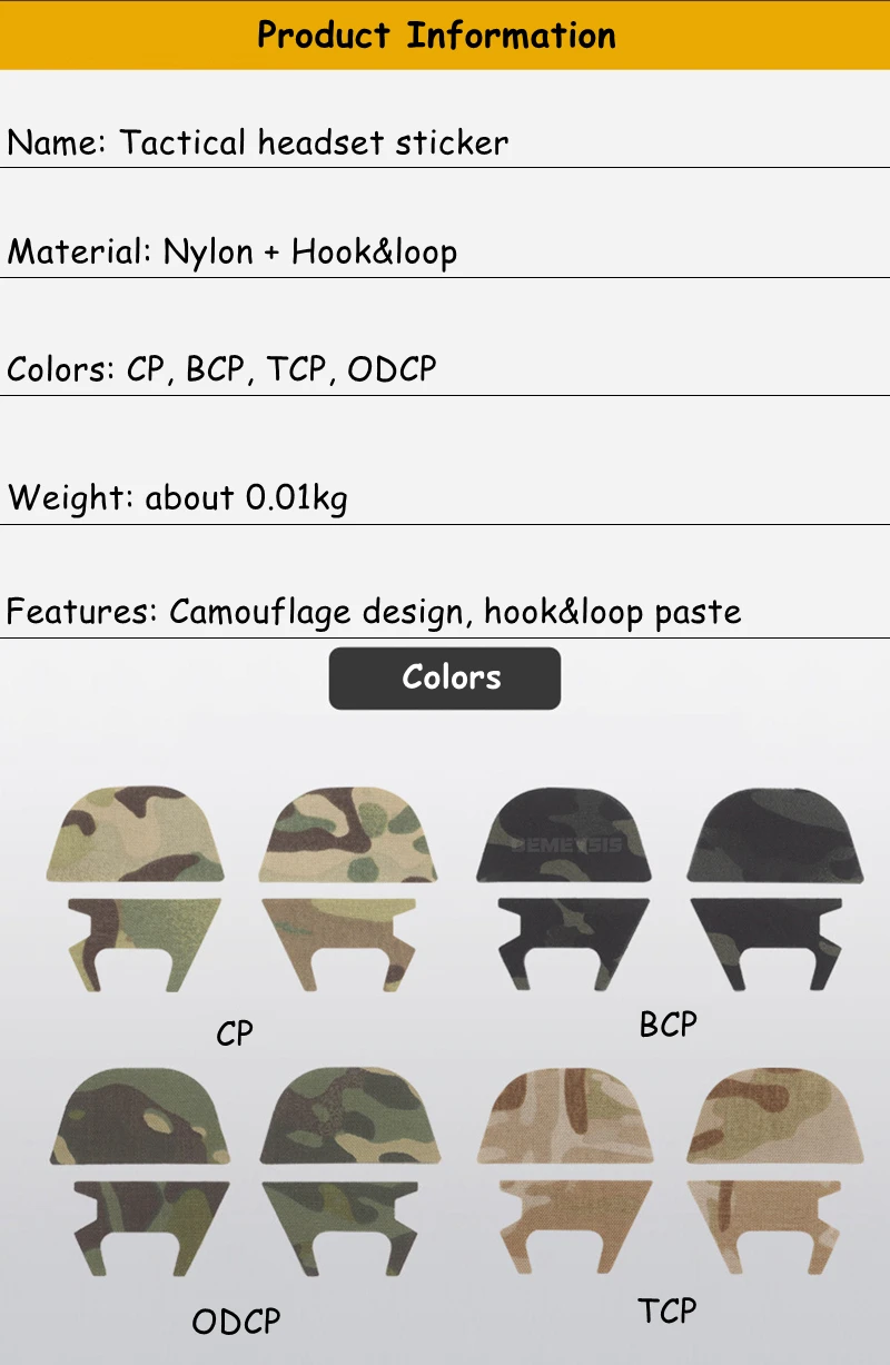 Comparativa de colores CP/BCP/TCP/ODCP