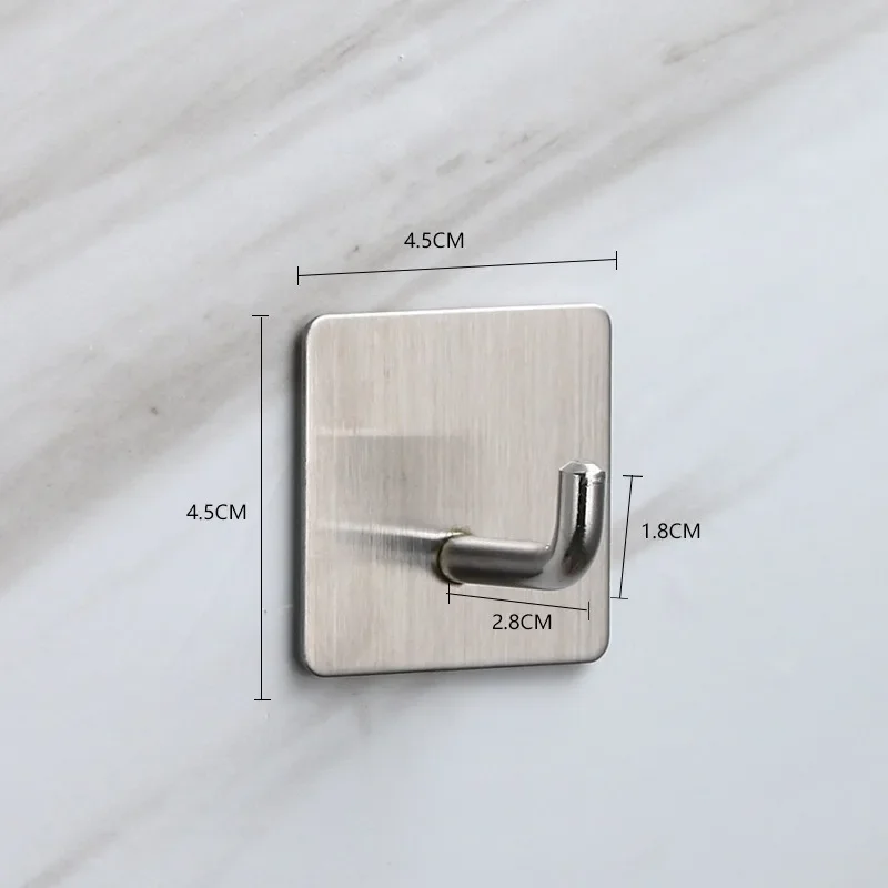 Gancho metálico adhesivo sin perforaciones para pared – fijación firme - imagen 4