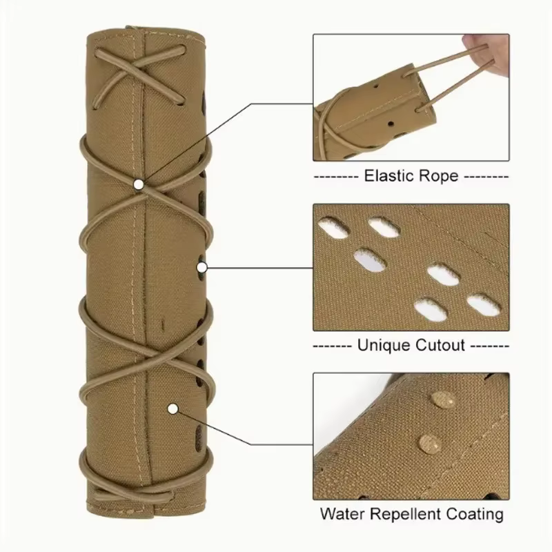 Funda protectora táctica para silenciador de rifle francotirador - imagen 3