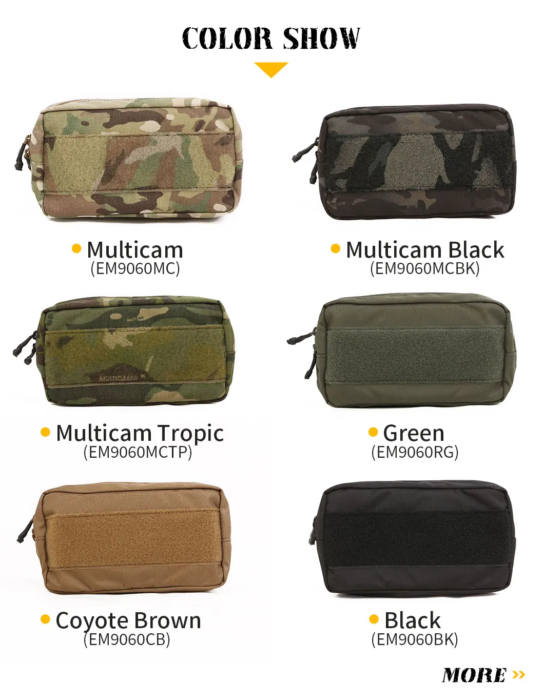Bolsa táctica Emersongear EM9060 vista frontal