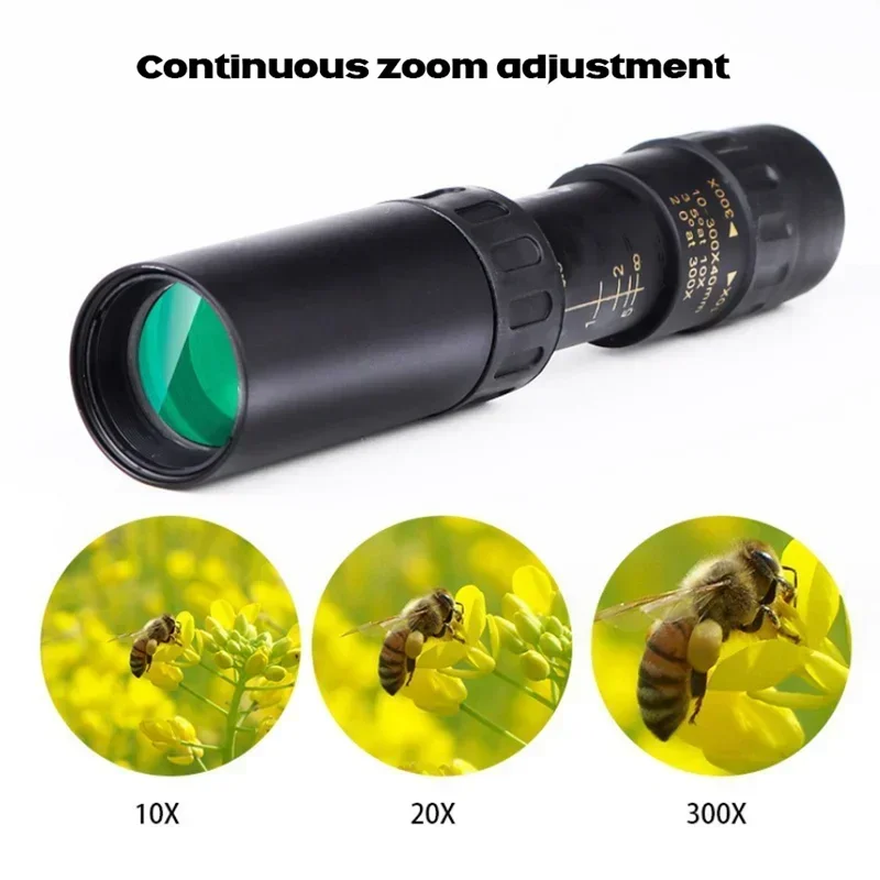 Monocular HD con zoom, trípode y clip para teléfono exteriores - imagen 3