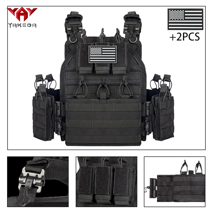 YAKEDA camiseta táctica sin mangas modular ripstop resistente al desgaste - imagen 3