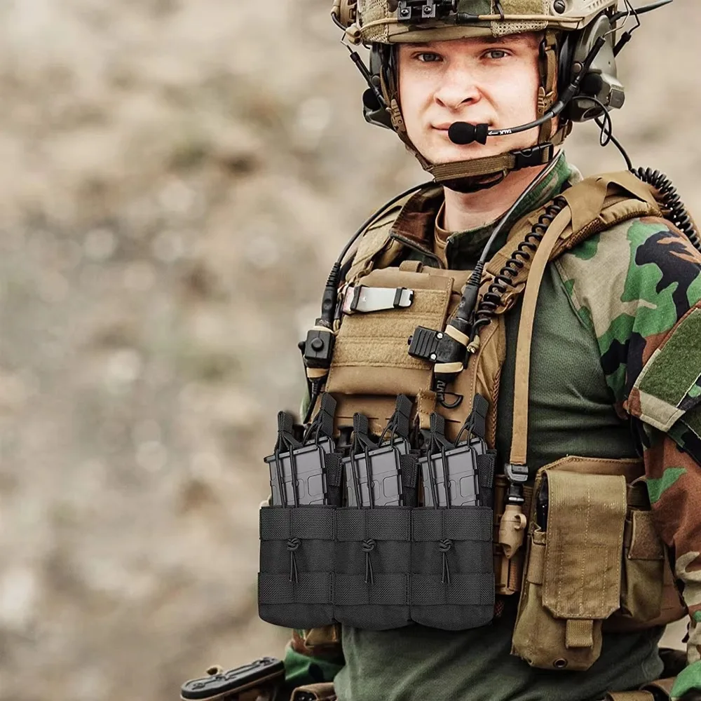 Portacargadores táctico MOLLE ajustable para M4 y M6 - imagen 3